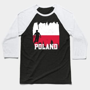 Poland Flag Soccer Football Team 2022 Baseball T-Shirt